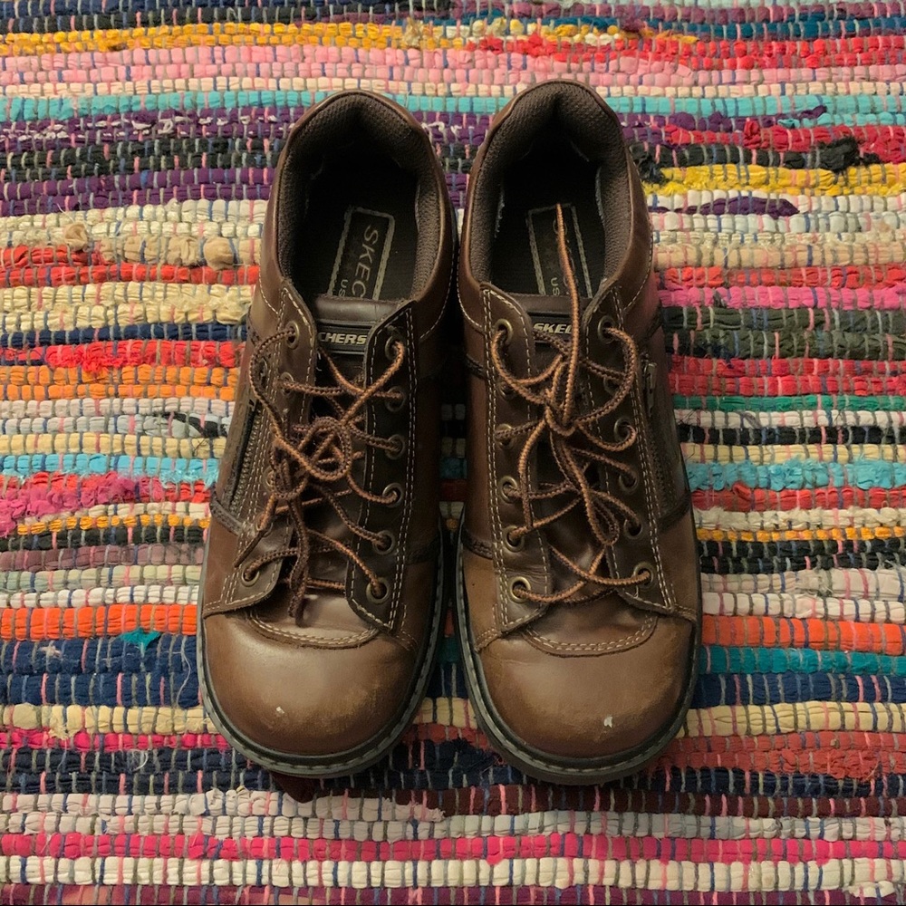 90’s vintage chunky brown skechers